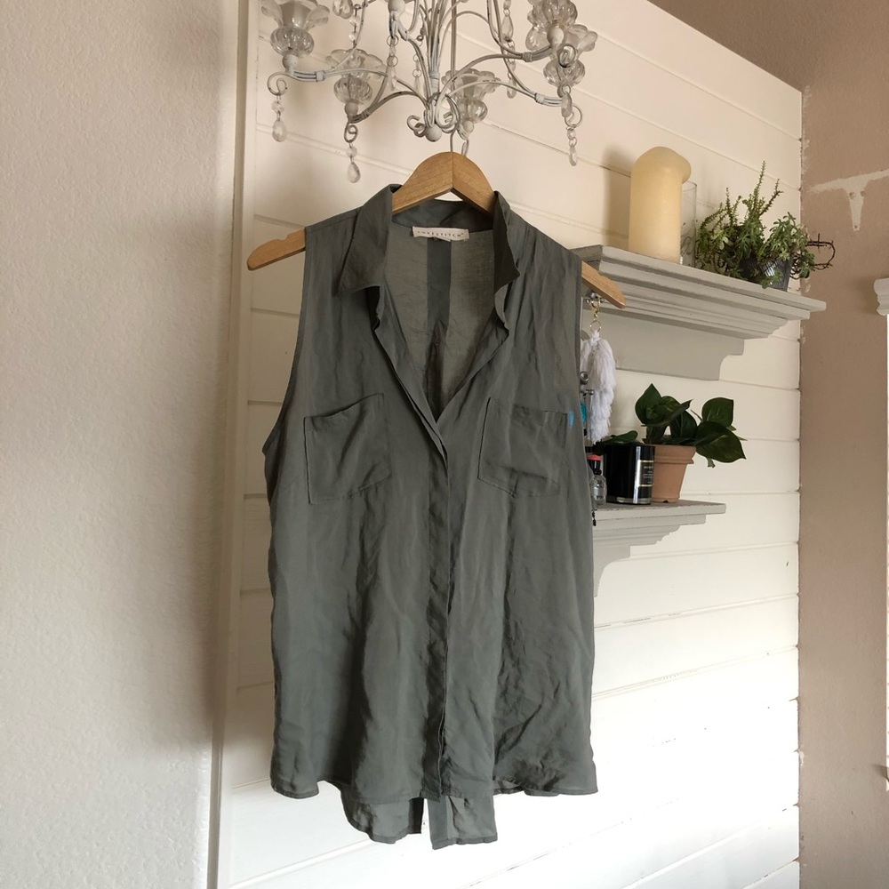 Love stitch button down blouse